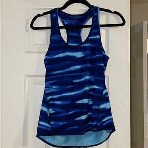 Athleta Blue Tie Dye Racerback Tank - Size S